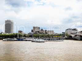 River Thames South Bank, London HDR