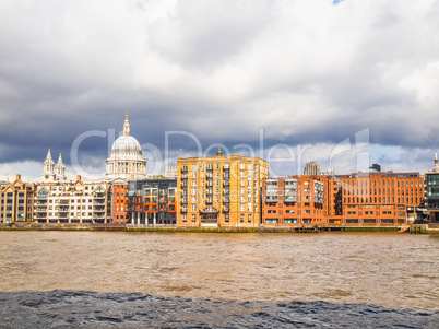 River Thames in London HDR