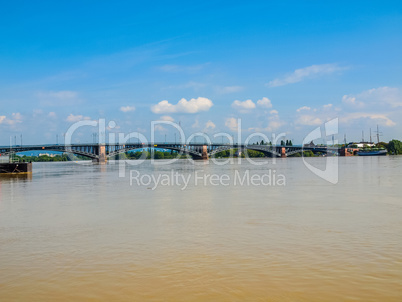 Rhine river in Mainz HDR