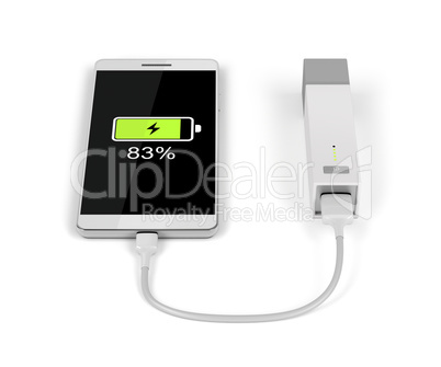 Smartphone charging with power bank