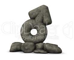 symbol für männlich aus stein