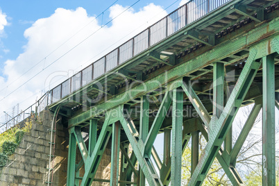 Stahl Eisenbahnbrücke
