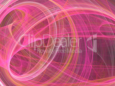 image of one Digital Fractal on Black Color