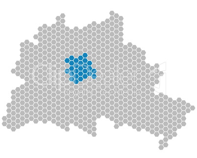 Karte Berlin - Bezirk Mitte