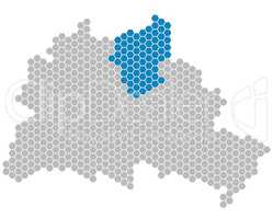 Karte Berlin - Bezirk Pankow