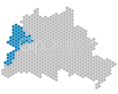 Karte Berlin - Bezirk Spandau