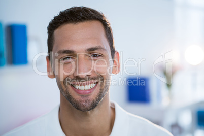 Portrait of physiotherapist in clinic