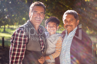 Family at park on sunny day