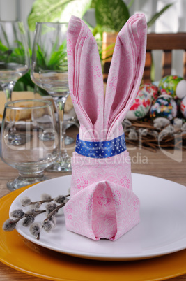 Napkin Easter Bunny