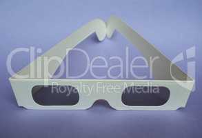 Disposable 3D glasses for movies