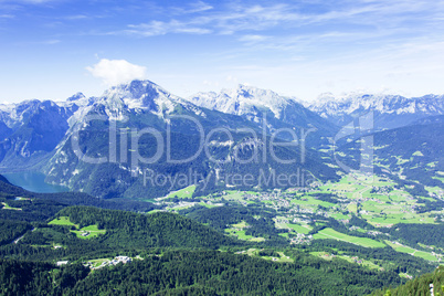 Watzmann massif in the Bavarian Alps