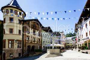 Town center of Berchtesgaden in Bavaria