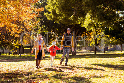 Family walking at park Family walking at park