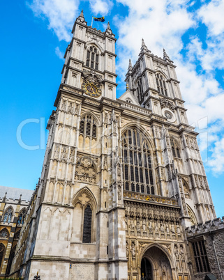 Westminster Abbey in London HDR