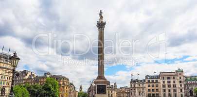 Trafalgar Square in London HDR