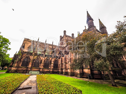 Chester Cathedral in Chester HDR