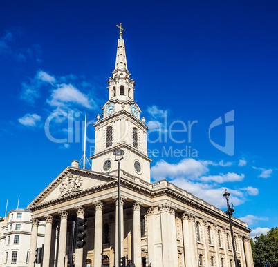 St Martin church in London HDR