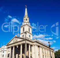 St Martin church in London HDR