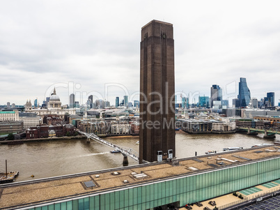 Aerial view of London HDR