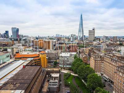 Aerial view of London HDR