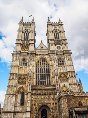 Westminster Abbey in London HDR