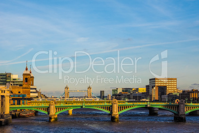 River Thames in London HDR