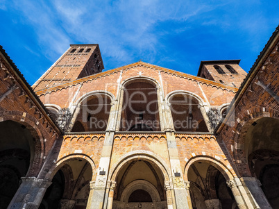 Sant Ambrogio church in Milan HDR
