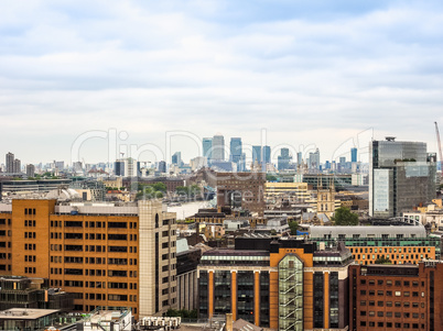 Aerial view of London HDR