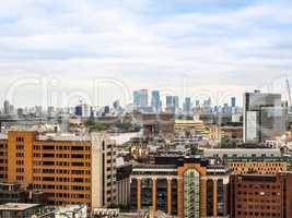 Aerial view of London HDR