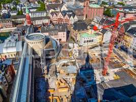 Aerial view of Frankfurt HDR