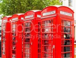 London telephone box HDR