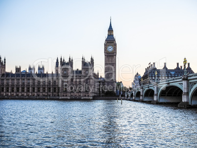 Houses of Parliament in London HDR