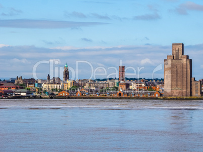 View of Birkenhead in Liverpool HDR