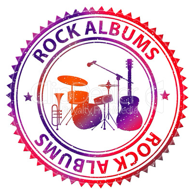 Rock Albums Shows CD Collection And Music