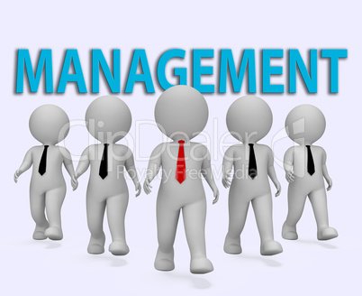 Management Bosses Shows Managing Directors 3d Rendering