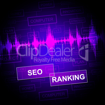 Seo Ranking Shows Search Engine And Optimizing