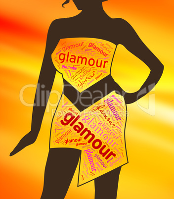 Glamour Clothes Represents Clothing Glamorous And Vogue
