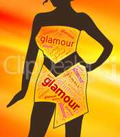Glamour Clothes Represents Clothing Glamorous And Vogue