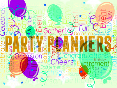 Party Planners Represents Plans Planning And Celebrations