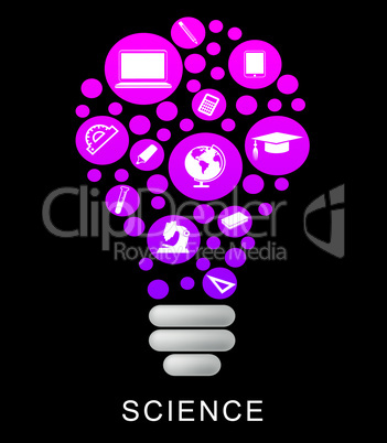 Science Lightbulb Indicates Physics Chemistry And Investigation