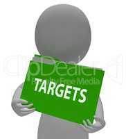 Targets Folder Means Objective Plans 3d Rendering