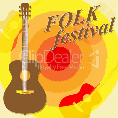 Folk Festival Shows Country Music And Ballards