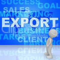 Export Word Shows Sell Overseas 3d Rendering