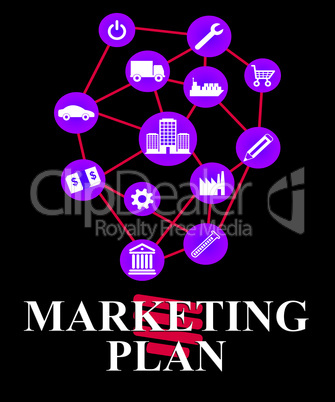 Marketing Plan Shows Emarketing Programme And System