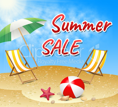 Summer Sale Retail Offer Seaside Discount Promotion