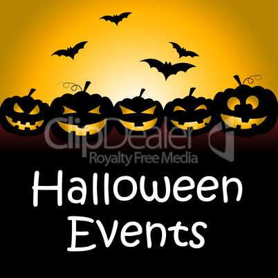 Halloween Events Means Trick Or Treat Function
