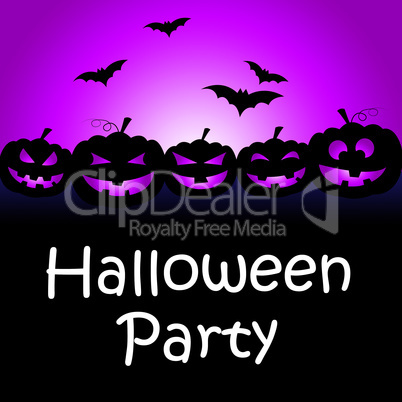Halloween Party Shows Parties Celebration And Having Fun