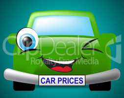 Car Prices Means Vehicle Current Price Or Value