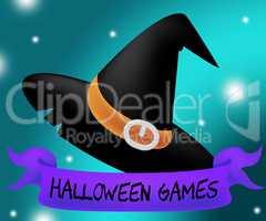 Halloween Games Means Spooky Playing And Entertainment