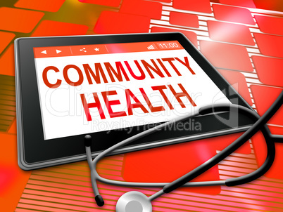 Community Health Shows Group Care 3d Illustration